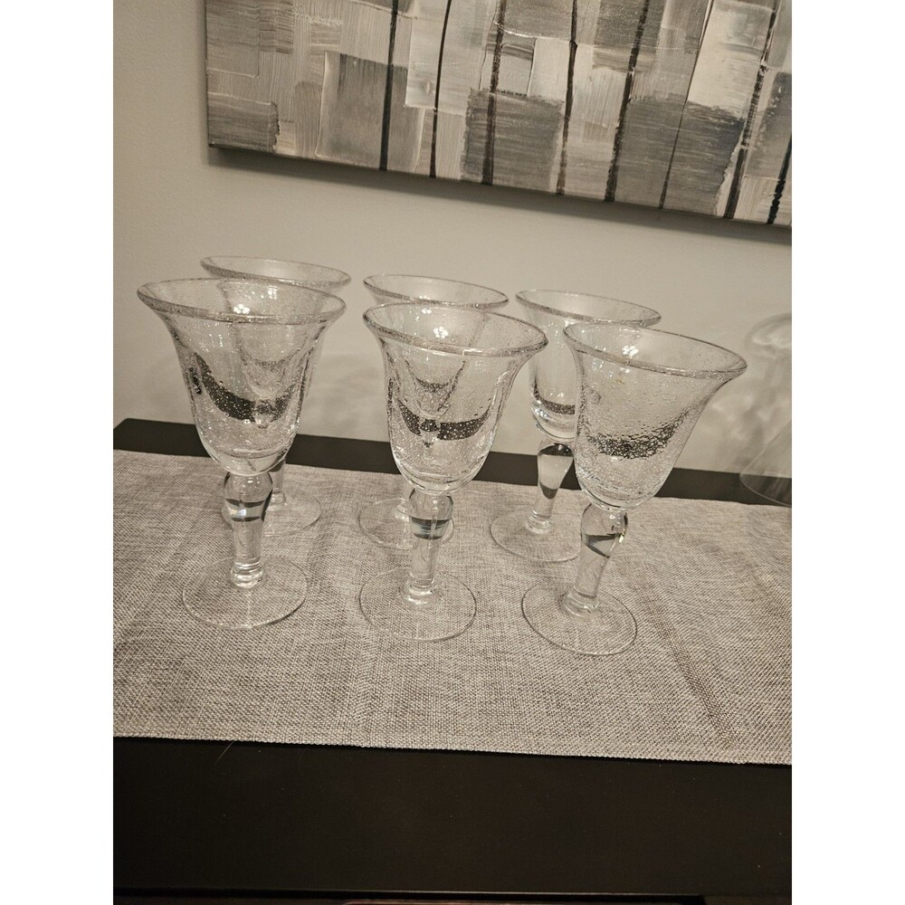Artland Iris Blown Glass Water Goblets (Set Of 6)